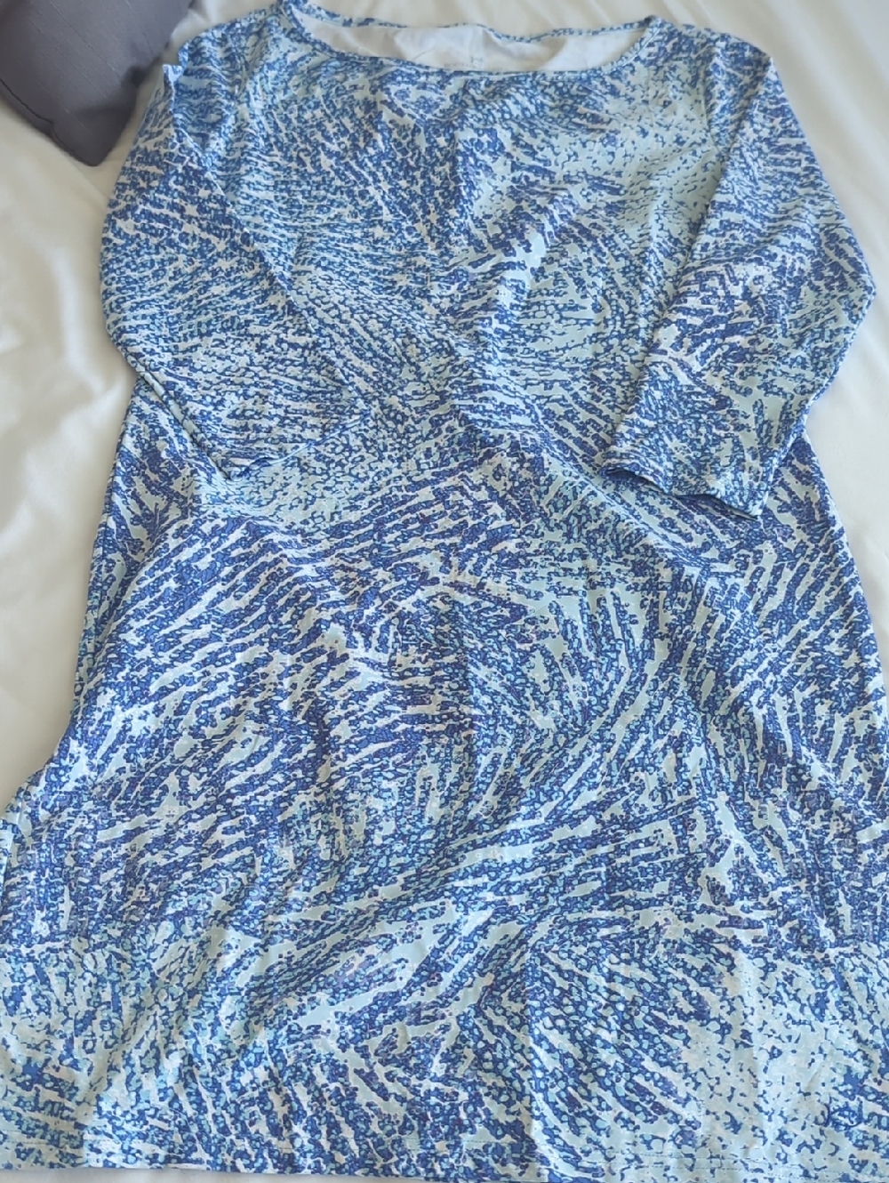 Southern Tide Blue and Light Blue Printed Women's Dress